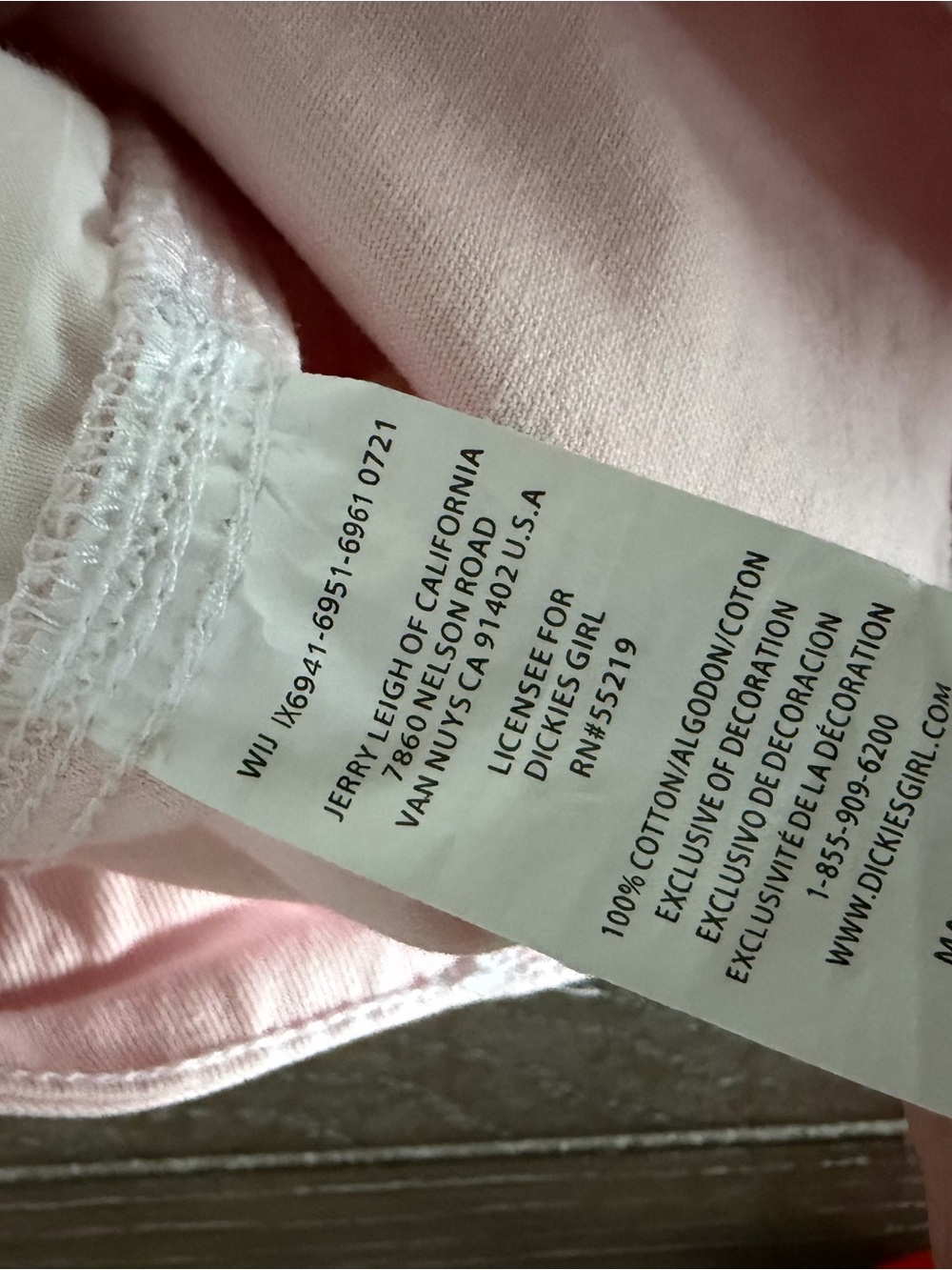 Women's Light Pink Dickies Jeans - Picture 11 of 13